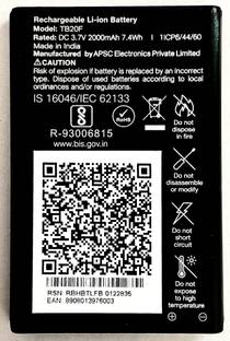 AEV Mobile Battery For  LYF All Jio Keypad Mobile 2000mAh