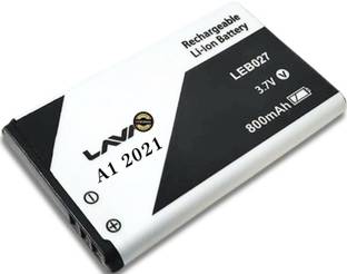 TokTon Mobile Battery For  Compatible Lava A1 2021 / Leb027 800mAh Full Backup