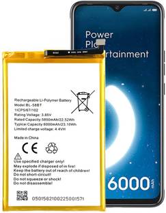 द B स्टोर  मोबाइल बैटरी टेक्नो Tecno Pouvoir 4 Pro BL-58BT 100% Original  के लिए