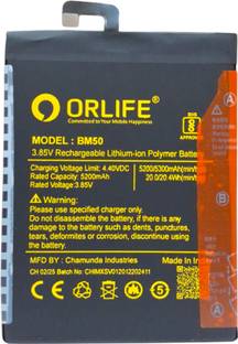 orlife Mobile Battery For  Xiaomi Max 2 MDE40, BM50 (1 Year Replacement Warranty)