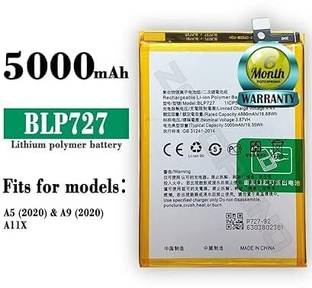 ZQTCIPRINO Mobile Battery For  Oppo BLP727 Oppo A5-2020 / A9-2020 / CPH1937 / CPH1939 with 6 Month Warranty