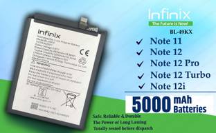 Infinix Mobile Battery For  BL 49KX Infinix Note 11/NOTE 12i /Note 12 /Pro/5G /Turbo / X663 /X670/X671/X676/X677 - 5000mAh