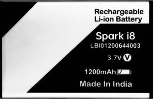 FEkart Mobile Battery For  Compatible Lava Spark i8/LBI01200644003 1200mAh