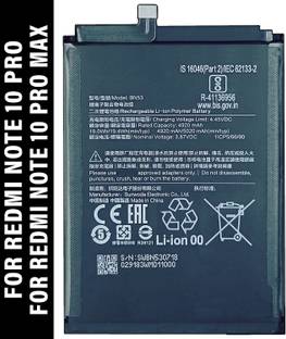 Safa Mobile Battery For  Redmi Note 10 Pro / Redmi Note 10 Pro Max - 5020MAh