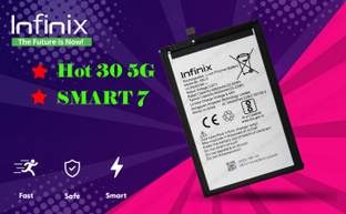 Infinix Mobile Battery For  BL 58CX Infinix Hot 30 5G( X6832 ) / SMART 7( X6517 ) - 6000 mAh