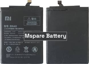 Mspare Mobile Battery For  Xiaomi Redmi 4 Prime \ Redmi 4 Pro | Model BN40 {4100mAH}