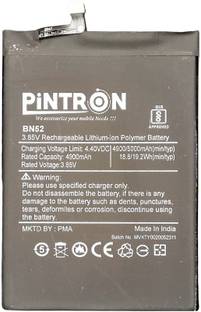Pintron Mobile Battery For  Redmi Mi Note 9 Pro / BN52 For Redmi Mi Note 9 Pro/BN52 with 180 Days Warranty