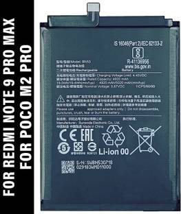 Safa Mobile Battery For  Redmi Note 9 Pro Max / POCO M2 Pro - 5020mAh