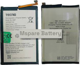Mspare Mobile Battery For  Tecno Pouvoir 4 I 4 Pro Model BL-58BT { 6000mAh }