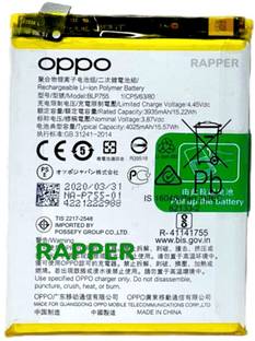 RAPPER Mobile Battery For  Oppo Reno 3 / Reno 3 Pro BLP755 {4025mAH}