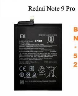 BKN Mobile Battery For  XIAOMI / REDMI / POCO / Mi Redmi Note 9 Pro/note 9S Batteries for Mobile Phones BN52 Original (5020 MAH)