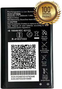 FAmart Mobile Battery For  LYF JIO KEYPAD LF150A / F320B / F90 MOBILE BATTERY [POWER CAPACITY-2000MAH]