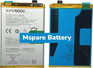 Mspare Mobile Battery For  Supervooc Nord CE 2 Lite 5G | Model BLP927 {5000mAH}