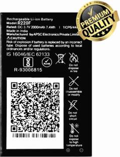 FEkart Mobile Battery For  LYF JIO Keypad Phone 2017/ 2018/ 2019/ 2020/ 2021/ 2022/ 2023/ Model/ 2000mAh
