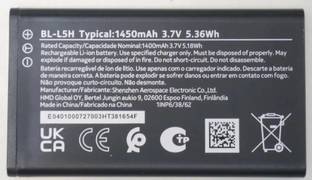 BKN Mobile Battery For  NOKIA Nokia Battery BL-L5H FOR NOKIA 110 4G 2023 / 150 2023 / 130 MUSIC 2023- 1450mAh