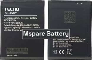 Mspare Mobile Battery For  Tecno Spark Go \ Spark 4 Air | Model BL-29BT {3000mAH}
