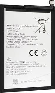 सुफो  मोबाइल बैटरी टेक्नो SPARK 5 / SPARK 5 PRO / SPARK 7 PRO - 5000MAh  के लिए