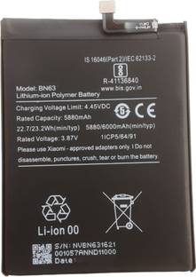 FULL CELL Mobile Battery For  Xiaomi Redmi 10 Prime , Redmi 10 Prime 2022 , 22011119TI , 21061119BI , BN63