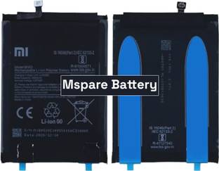 Mspare Mobile Battery For  Xiaomi Redmi Mi Note 9 Pro | Model BN52 {5000mAH}