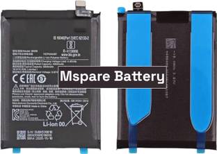 Mspare Mobile Battery For  Xiaomi Redmi Note 10 | Model BN59 {5000mAH}