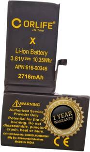 orlife Mobile Battery For  iPhone X A1865 A1901 A1902 A1903 (1 Year Replacement Warranty)