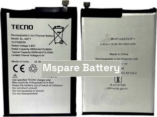 Mspare Mobile Battery For  Tecno Camon 15 | Model BT-49FT {5000mAH}