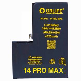 orlife Mobile Battery For  Iphone 14Pro Max|14PRO MAX ( 1 Year Replacement Warranty )