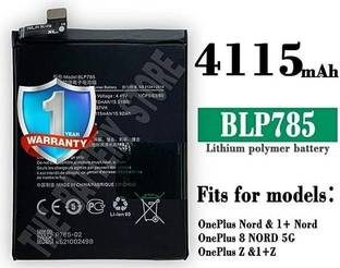 THE BATTERY STORE Mobile Battery For  Oneplus BLP785 Battery for OnePlus nord/one Plus 8 NORD 5G / Z with 1 Year Warranty