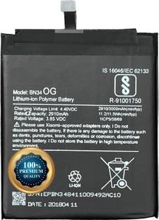MATSV Mobile Battery For  Redmi 5A / BN34 3000mAh