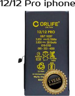 orlife Mobile Battery For  iPhone 12 / 12 Pro (1 Year Replacement Warranty)
