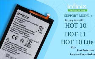 Infinix Mobile Battery For  BL 51BX Infinix Hot 10 Lite / Hot 11 /Hot 10 / - 5200 MAh