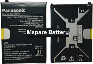 Mspare Mobile Battery For  Panasonic Eluga Z1 / Eluga Z1 Pro | Model CHSP4000PX4 {4000mAH}