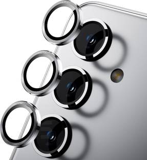 UNIKWORLD Back Camera Lens Ring Guard Protector for Samsung Galaxy A55 5G Anti Shock/Anti-Scratch/Black Camera Ring