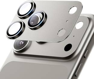 MOBCART Back Camera Lens Glass Protector, Camera Lens Ring Guard Protector for iPhone 17 Pro Max – 360°Full Coverage, Metal Frame + Glass Camera Protector Grey