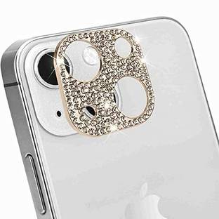 ELEF Back Camera Lens Glass Protector for iPhone 13 Metal Diamond Luxury Camera Lens Protector Glitter