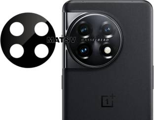 matsv Back Camera Lens Glass Protector for OnePlus 11 5G (Black)