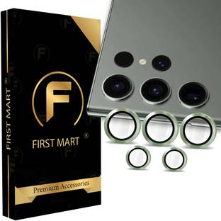 FIRST MART Back Camera Lens Ring Guard Protector for Samsung Galaxy S23 Ultra 5G, Samsung S23 Ultra 5G, Green Camera Ring