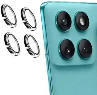 Besmon Back Camera Lens Ring Guard Protector for Moto Edge 60 Fusion With camera lens protector Silver