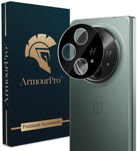 ArmourPro Back Camera Lens Glass Protector for Oneplus Open, Black Camera Lens