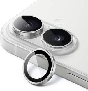 SCRENZO Back Camera Lens Ring Guard Protector for iPhone 16/ iPhone 16 Plus, Camera Ring For iPhone 16/ 16 Plus