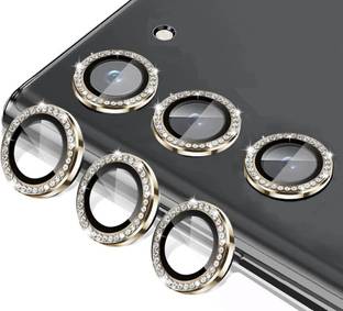 VOSKI Back Camera Lens Ring Guard Protector for Samsung Galaxy S24 Diamond Stone Aluminum Alloy Camera Lens Protector