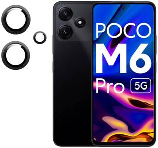 KHR Back Camera Lens Ring Guard Protector for Poco M6 Pro 5G Alloy Ring, Edge to Edge Coverage and Easy Installation