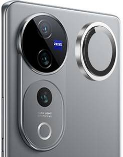 VGEAR Back Camera Lens Glass Protector for Vivo V40 5G Silver Camera Ring