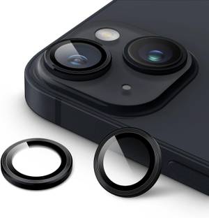 CHICCASA Back Camera Lens Glass Protector, Camera Lens Ring Guard Protector for iPhone 15