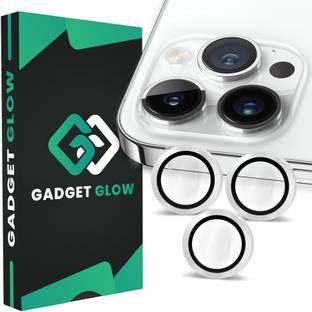 Gadget Glow Back Camera Lens Ring Guard Protector for Apple iPhone 14 Pro Max, Apple iPhone 14 Pro, SIlver Camera Ring
