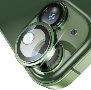 Caseworm Back Camera Lens Ring Guard Protector for iPhone 13 HD Clarity - Green