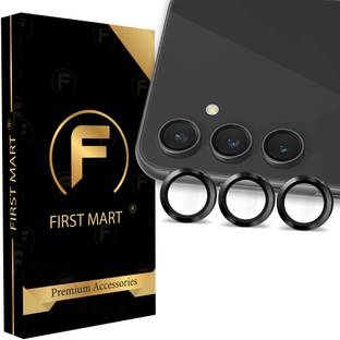 FIRST MART Back Camera Lens Ring Guard Protector for Samsung Galaxy S23 FE 5G, Samsung S23 FE 5G, Black Camera Ring