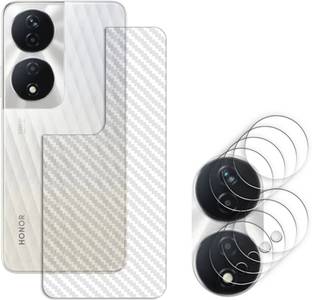 ARBAN Back Camera Lens Glass Protector for Honor X7b 5G (CAMERA LENS PROTECTOR WITH 1 BACK CARBON FIBER SKIN)