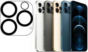 AEHUB Back Camera Lens Glass Protector for iPhone 12 Pro Max (Transparent Black Circle)