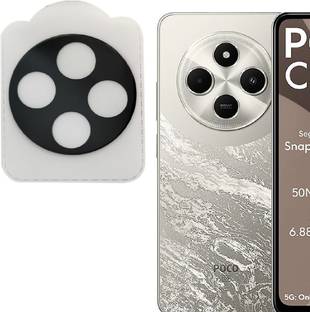 ASVALBUY Back Camera Lens Glass Protector, Camera Lens Ring Guard Protector for POCO C75 5G